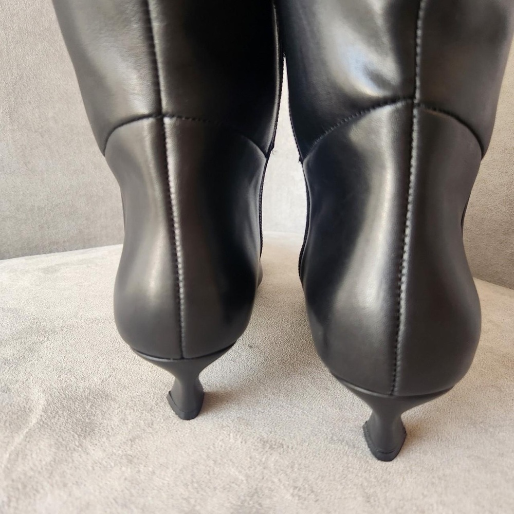 Gianni Bini Black Kitten Heel Boots MSPR 180 - Picture 5 of 5